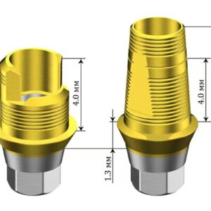 Titanium Base Abutment Ø4.0mm H8.0mm Custom Zirconia